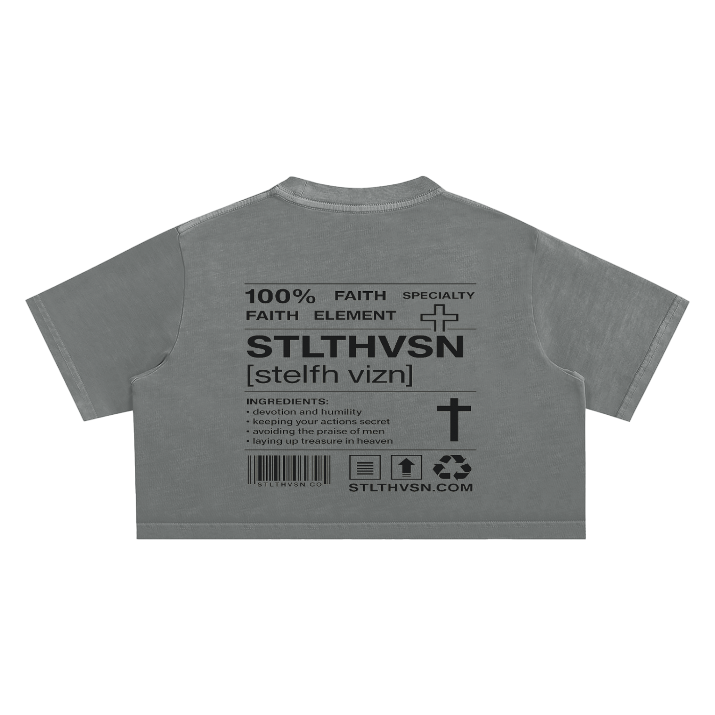 Ingredients Washed Crop Top