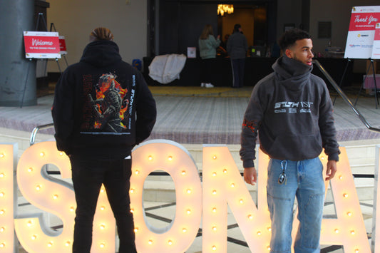 Limited “Genesis ” Double Panel Pullover ( Dark grey )