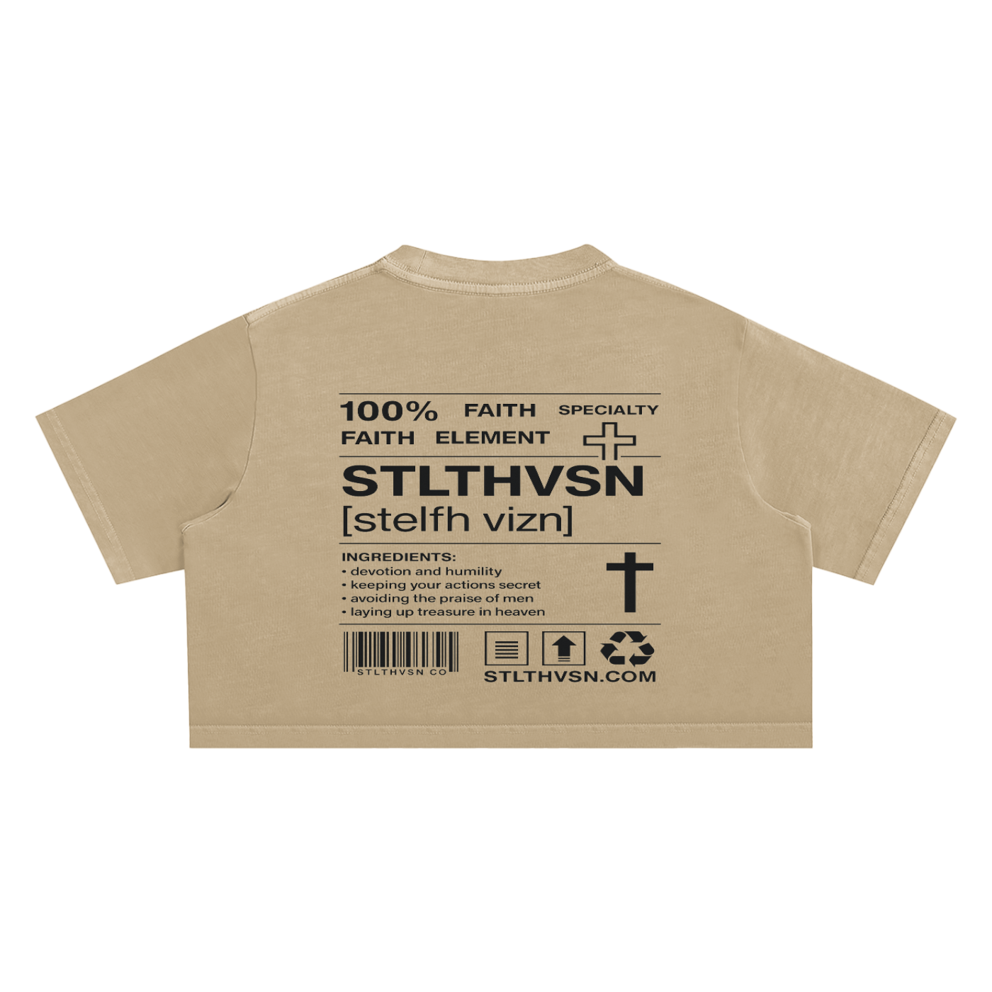 Ingredients Washed Crop Top