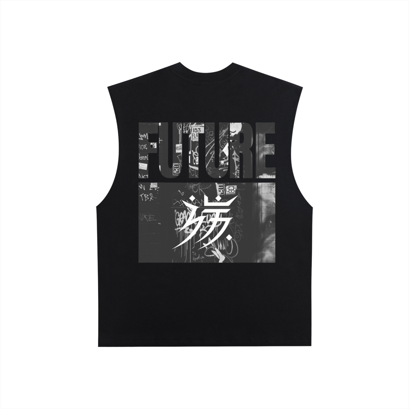 Raw Edge Cotton Tank Top