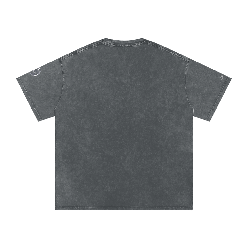 Snow Washed Oversized Cotton T-Shirt