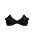 001 Women's Color Block Ruched V-Neck Sports Bra