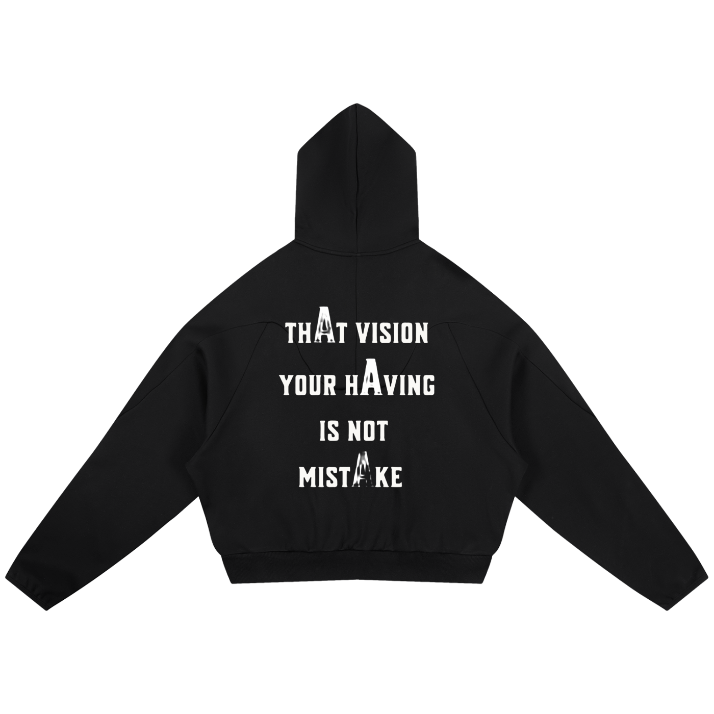 Curved Panel Raglan Hoodie