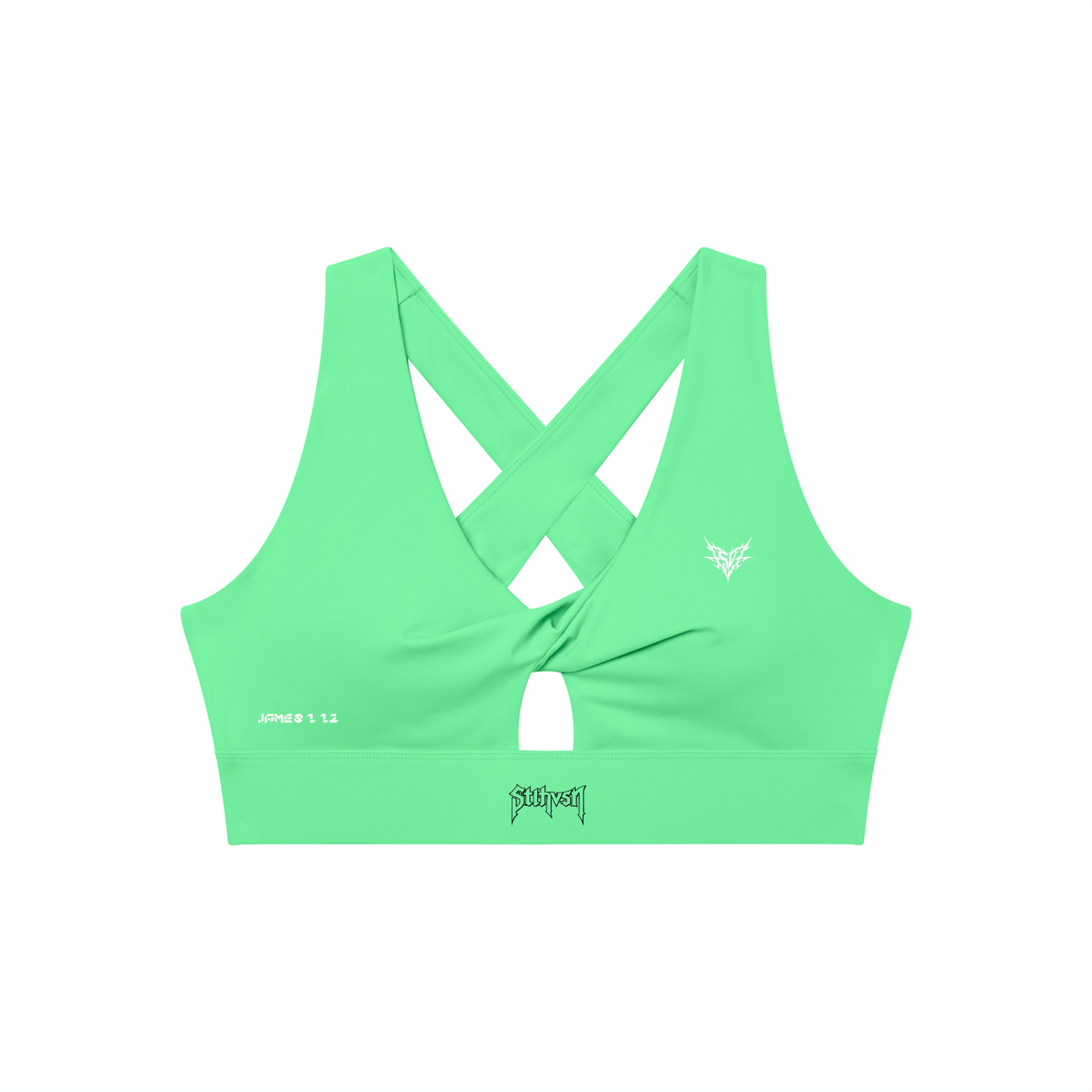Women's Twist Front V-Neck Sports Bra