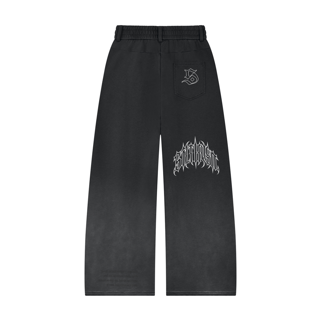 Tranquil  Sunfade Paneled Barrel Leg Sweatpants