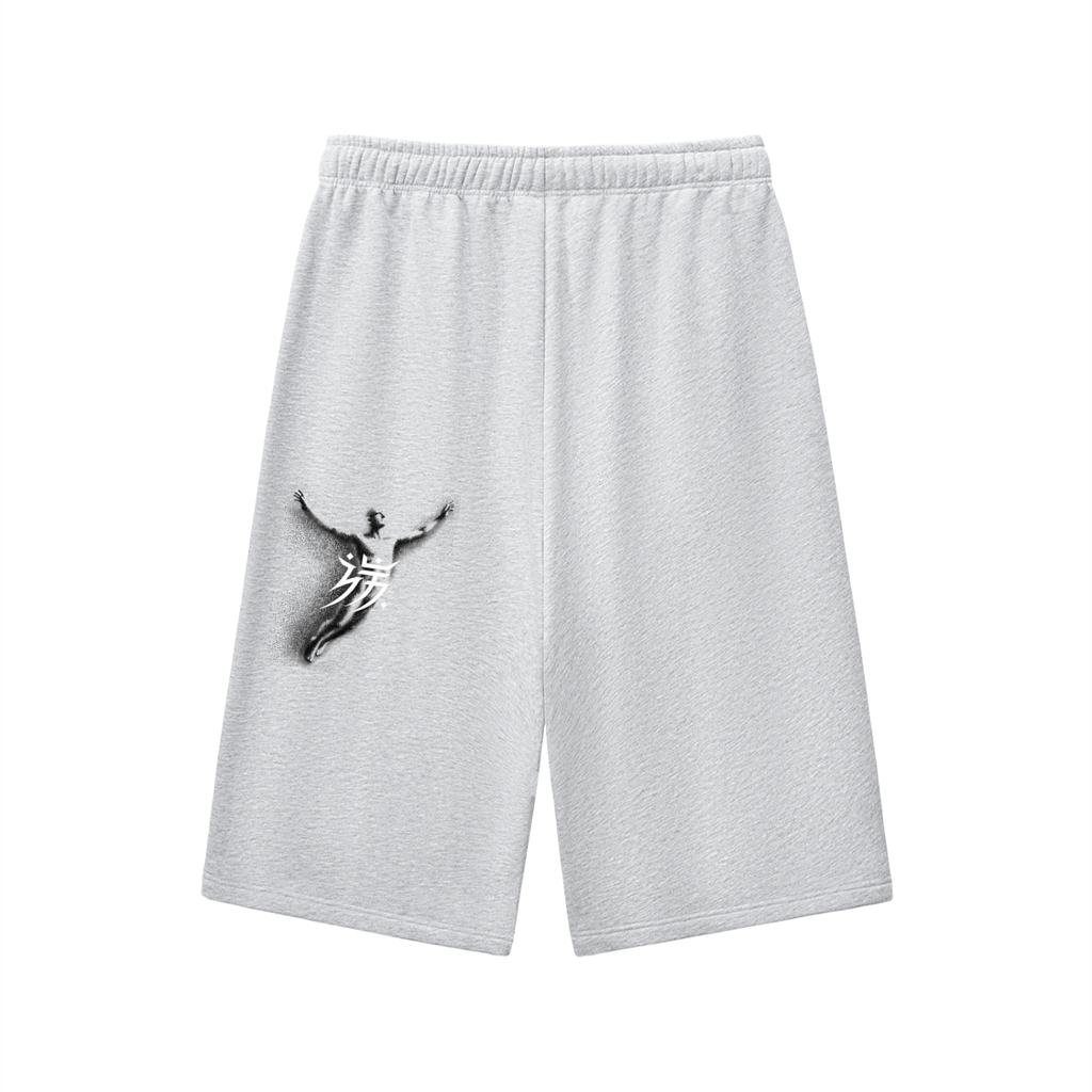 Relaxed Drawstring Three-quarter Sweatpants