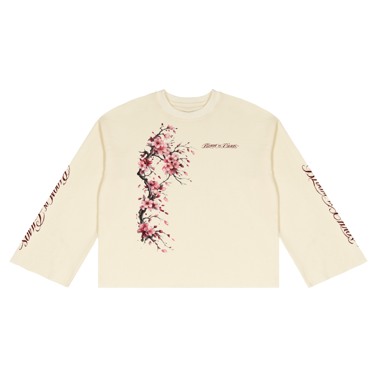 Blossom Waffle Raw Edge T-Shirt