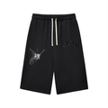 Relaxed Drawstring Three-quarter Sweatpants