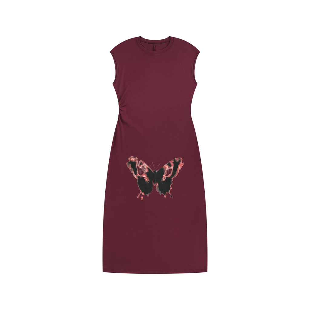 Women’s Ruched Sleeveless Dress