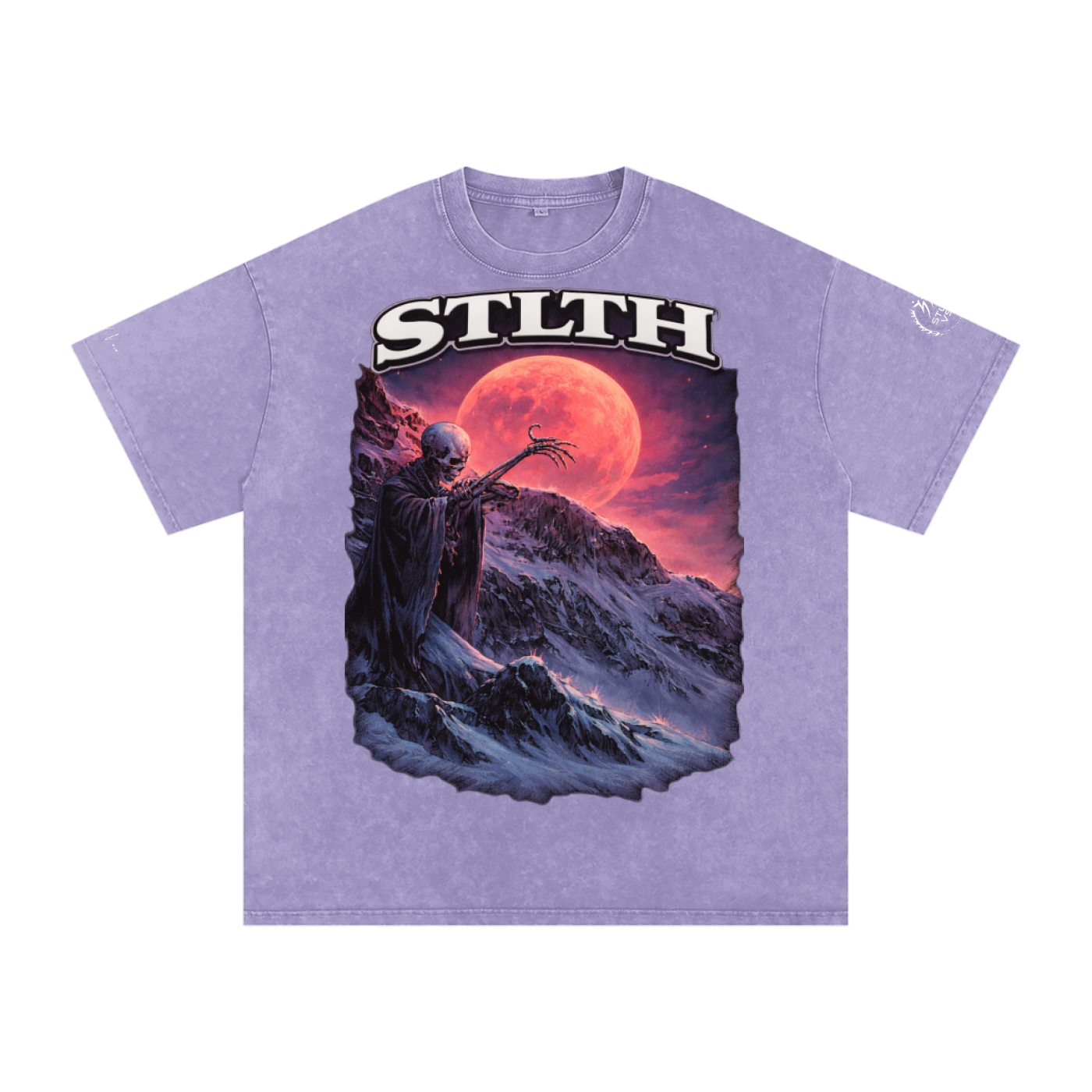 Snow Washed Oversized Cotton T-Shirt