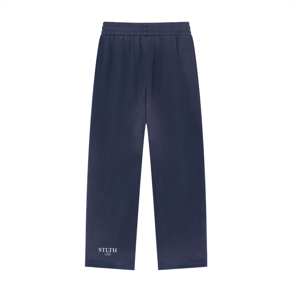 Sun Fade Raw Edge Straight-Leg Sweatpants