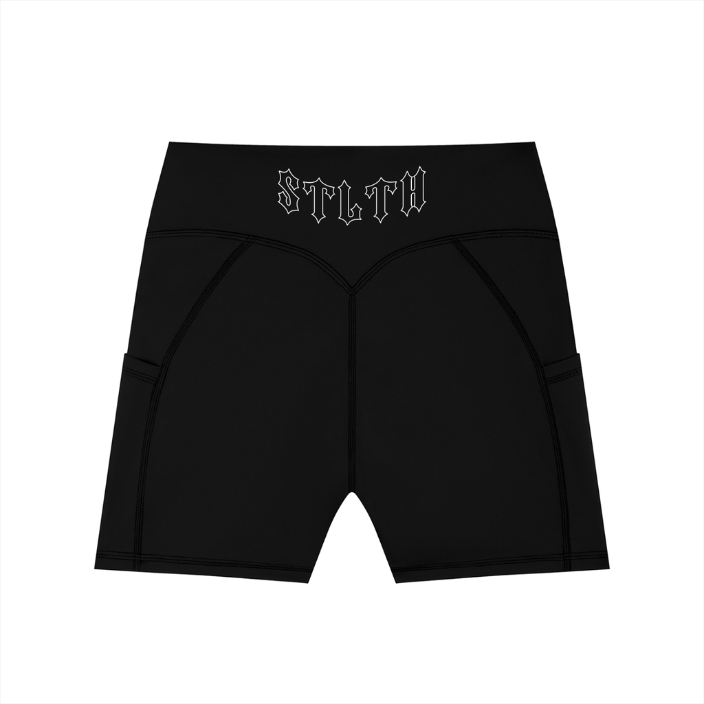 Women's High-Waisted Pocket Biker Shorts