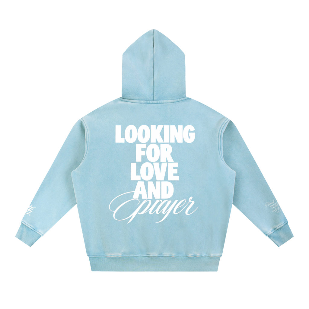 SV27 BLESSED  Snow Wash Fleece Oversize Hoodie