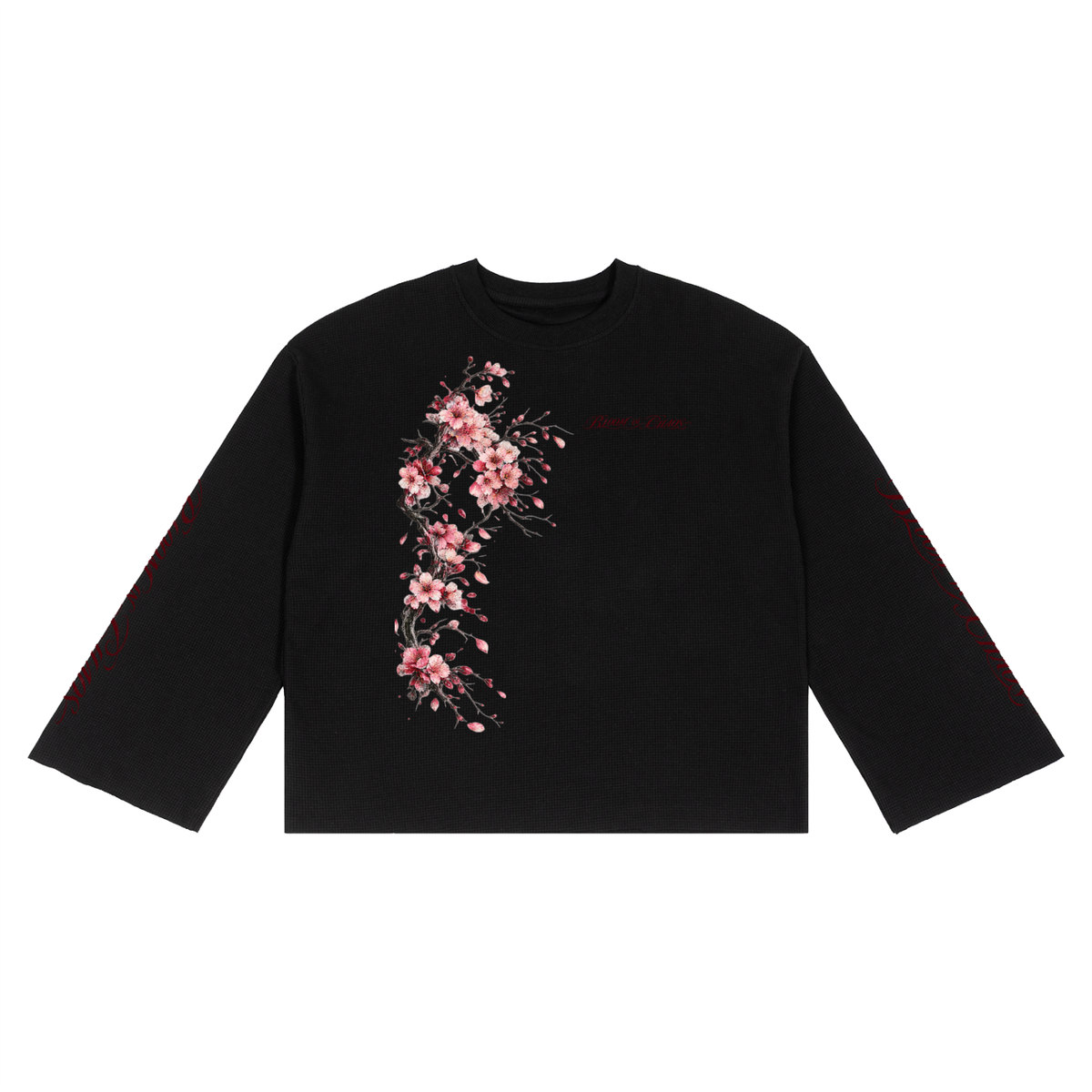 Blossom Waffle Raw Edge T-Shirt