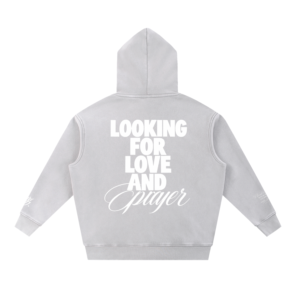 SV27 BLESSED  Snow Wash Fleece Oversize Hoodie