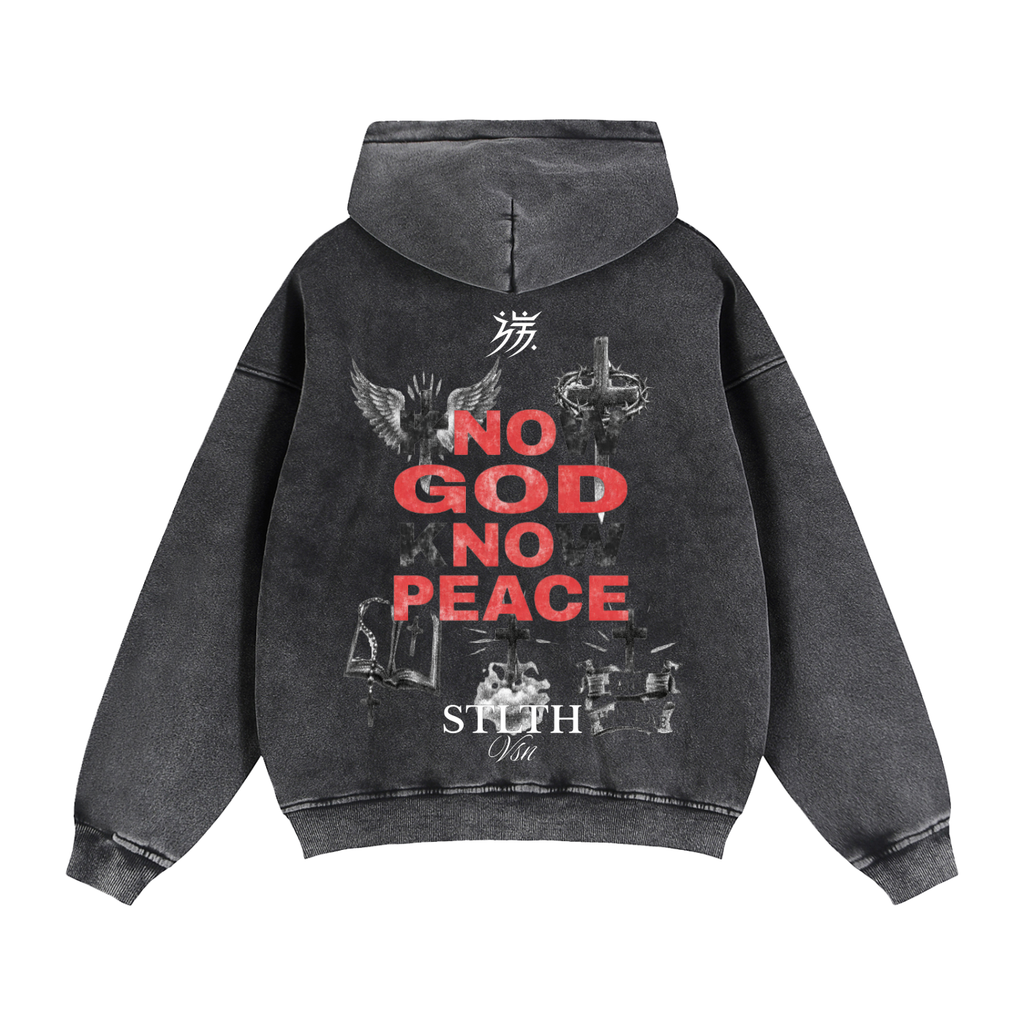 002 Know God Know Peace Zip-Through Boxy
