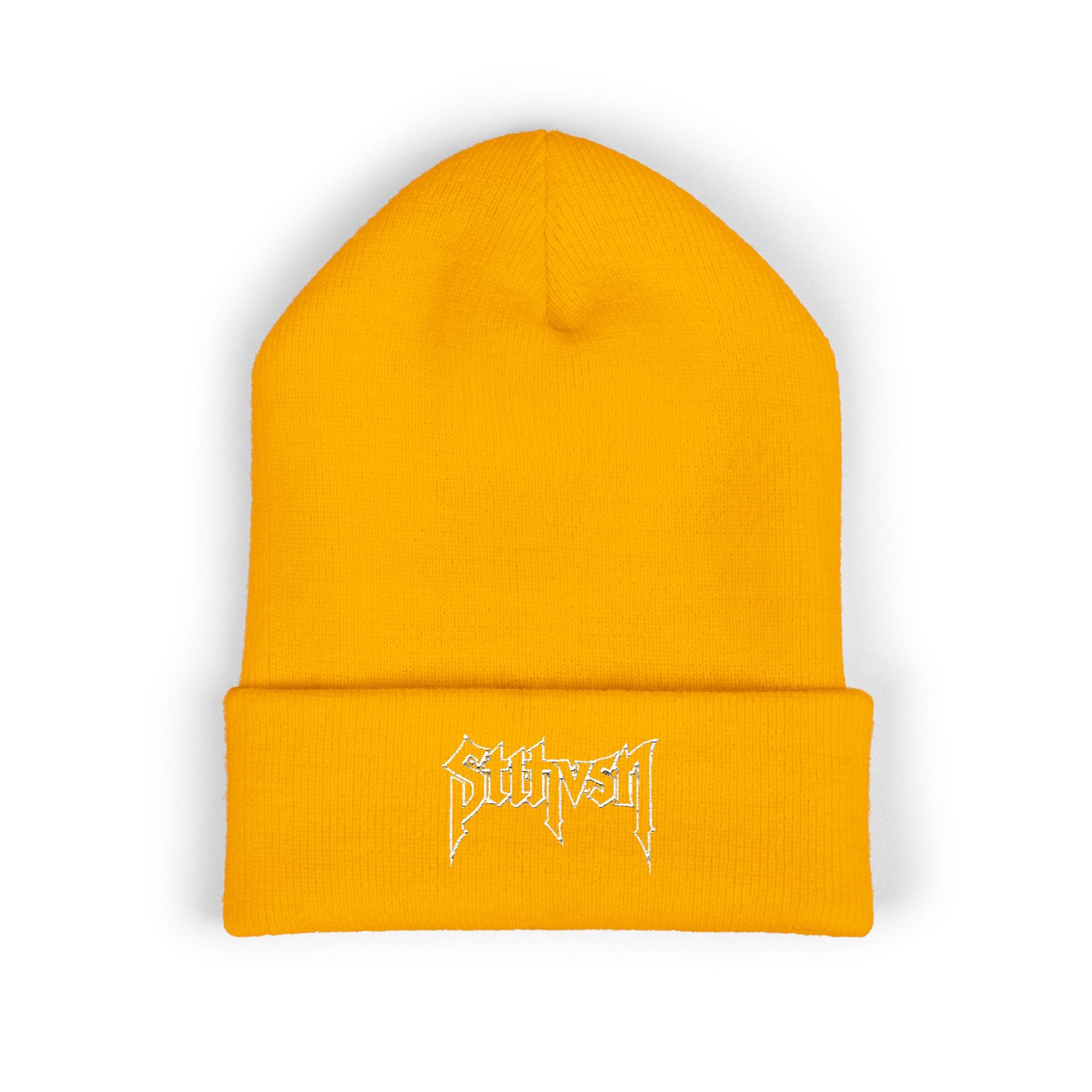 002 Embroidered Cuffed Beanie