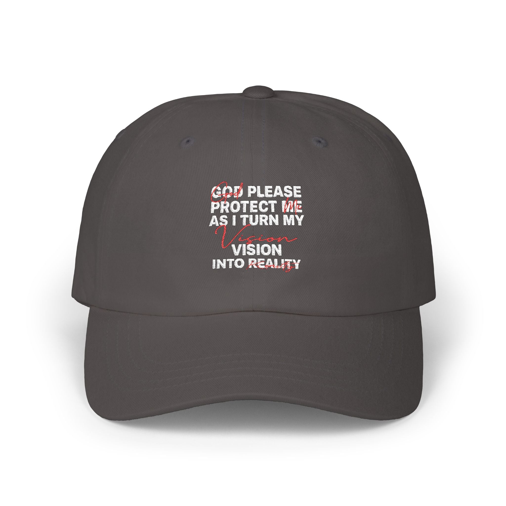 V2R Dad Cap — "Please Protect Me & Return My Vision" Embroidered Baseball Hat