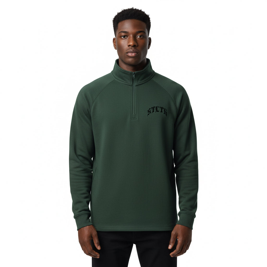 STLTH Quarter-Zip Pullover  Embroidered