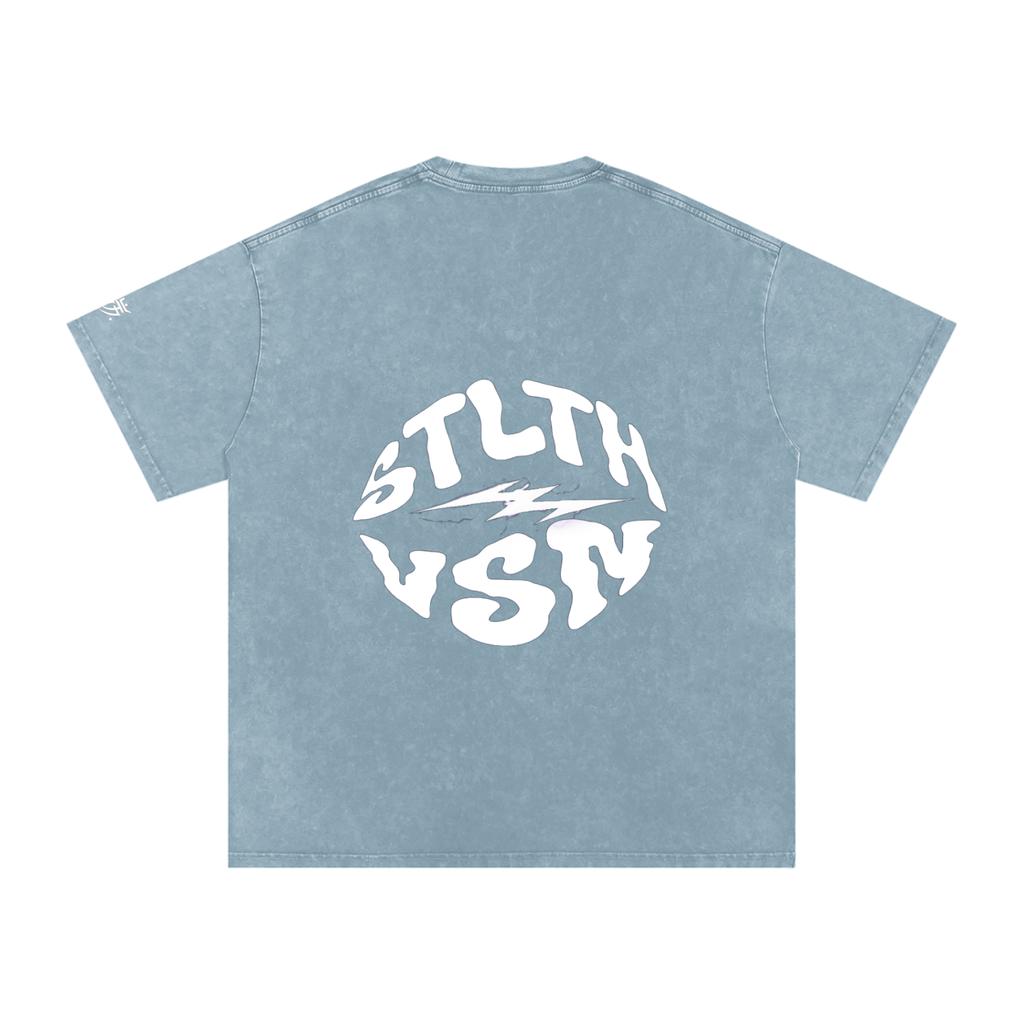 Snow Washed Oversized Cotton T-Shirt