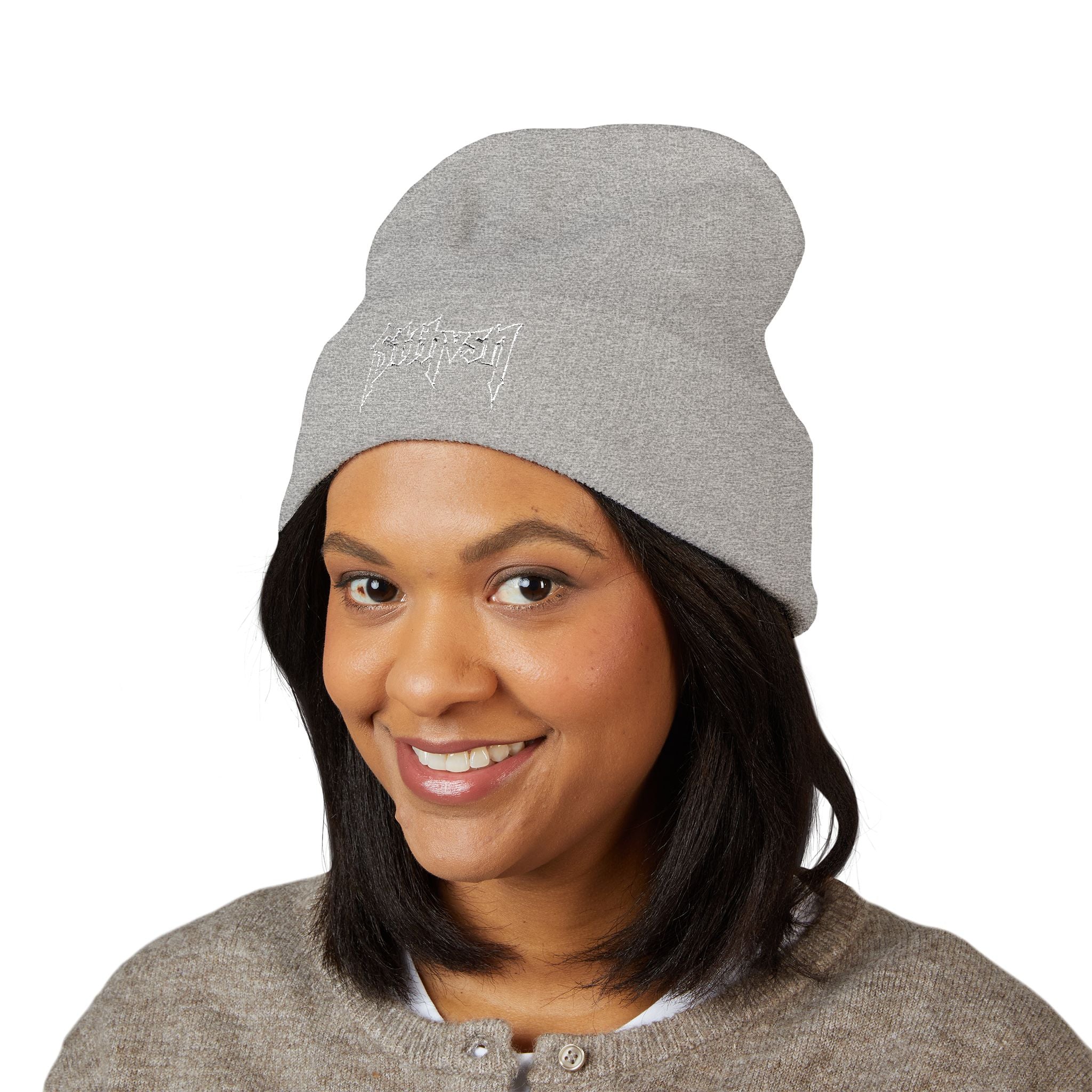 002 Embroidered Cuffed Beanie
