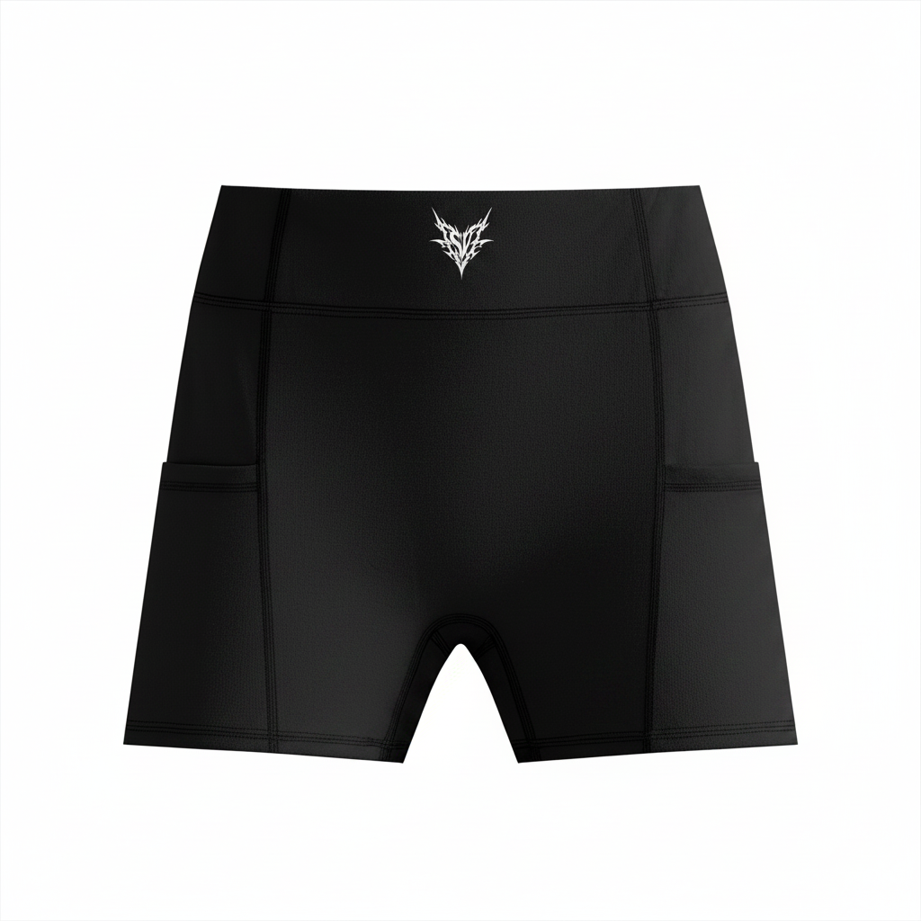 Women's High-Waisted Pocket Biker Shorts