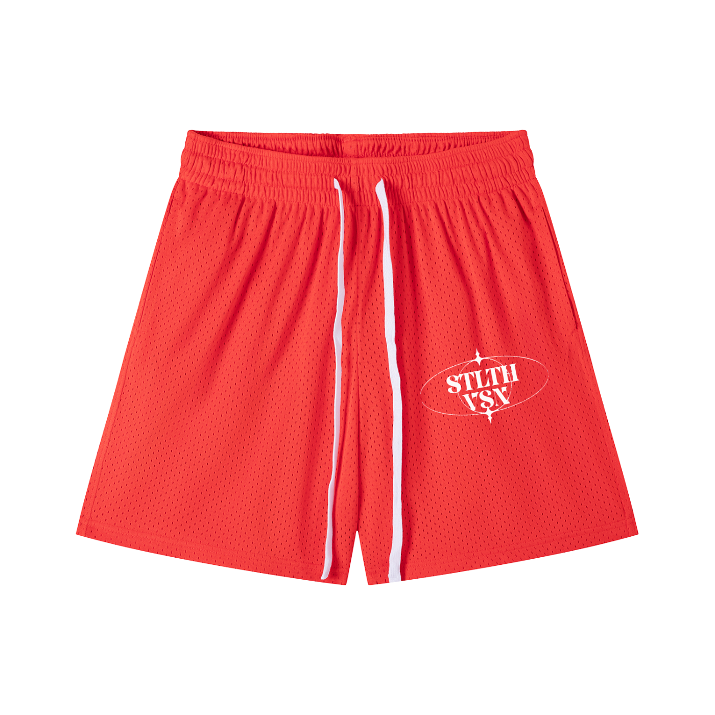 Mesh Drawstring Shorts