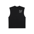 Raw Edge Cotton Tank Top