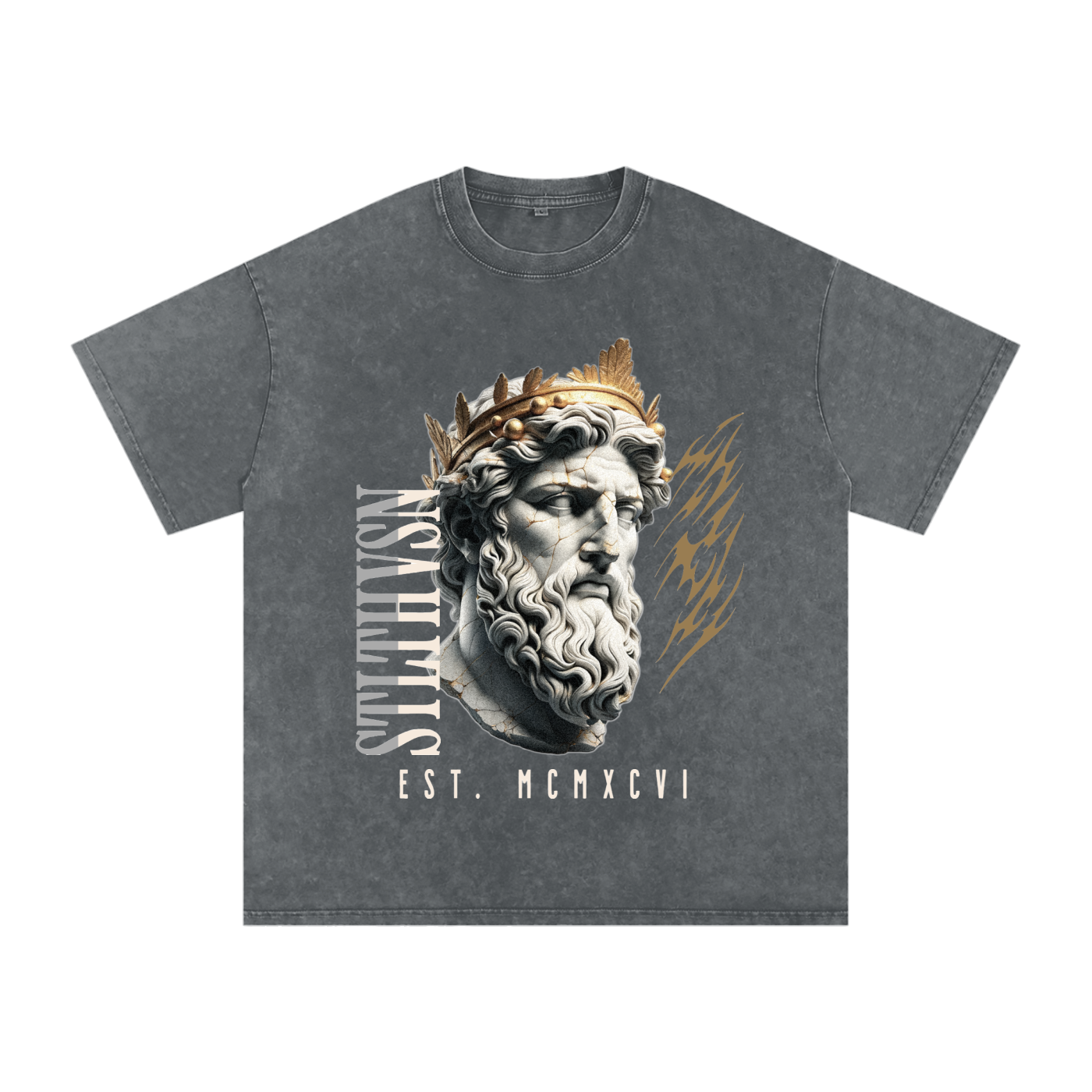 STLTH VSN Acid Wash Oversize