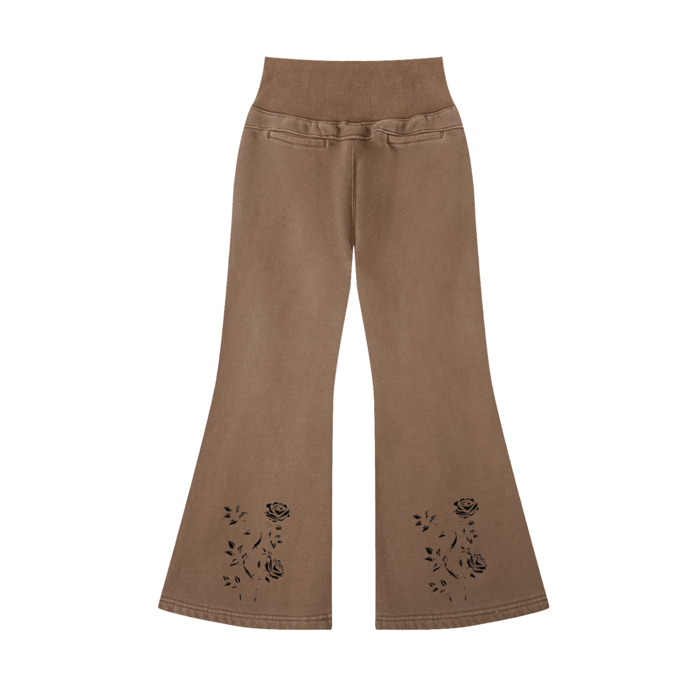Vintage Washed Flared Fleece Pants
