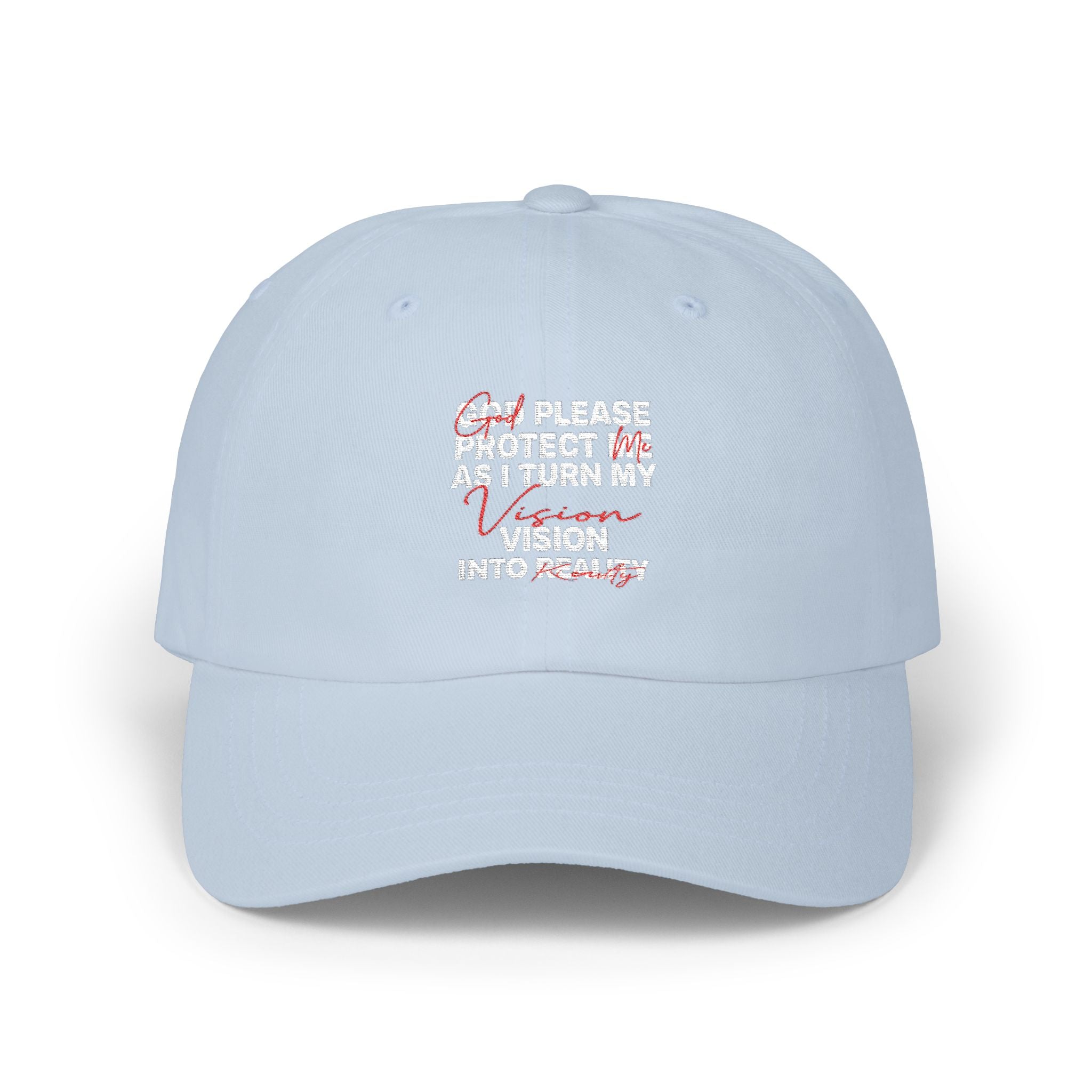 V2R Dad Cap — "Please Protect Me & Return My Vision" Embroidered Baseball Hat