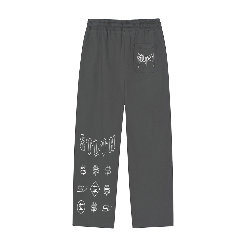 Reflection Striped Straight-Leg Sweatpants