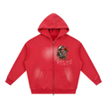 Sunfade Two-way Zipper Boxy Fleece Hoodie