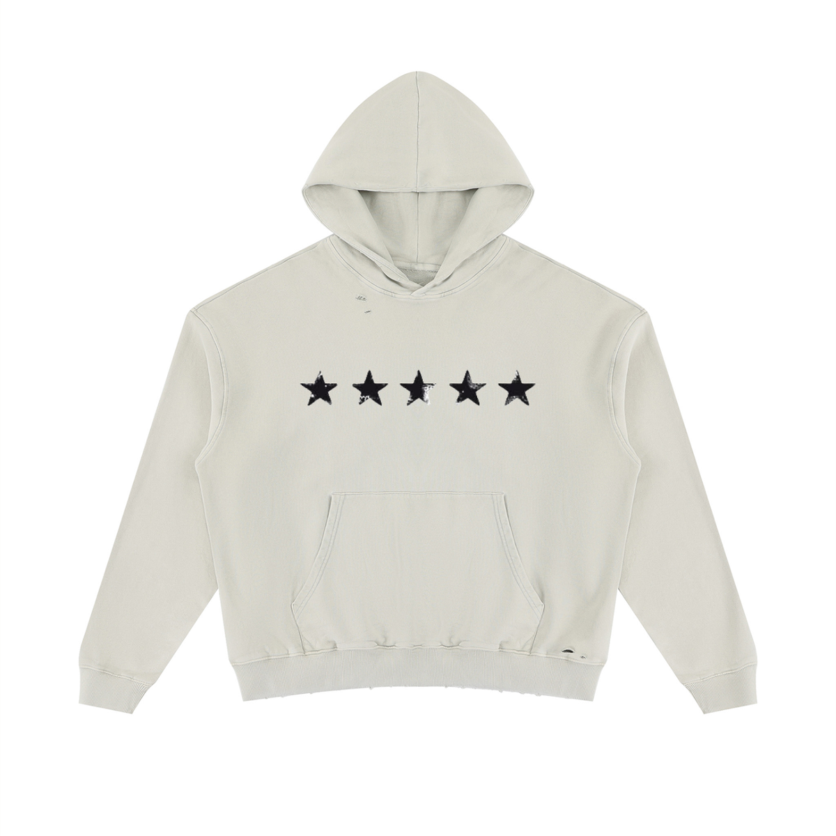 Unisex Mineral Wash Distressed Hoodie