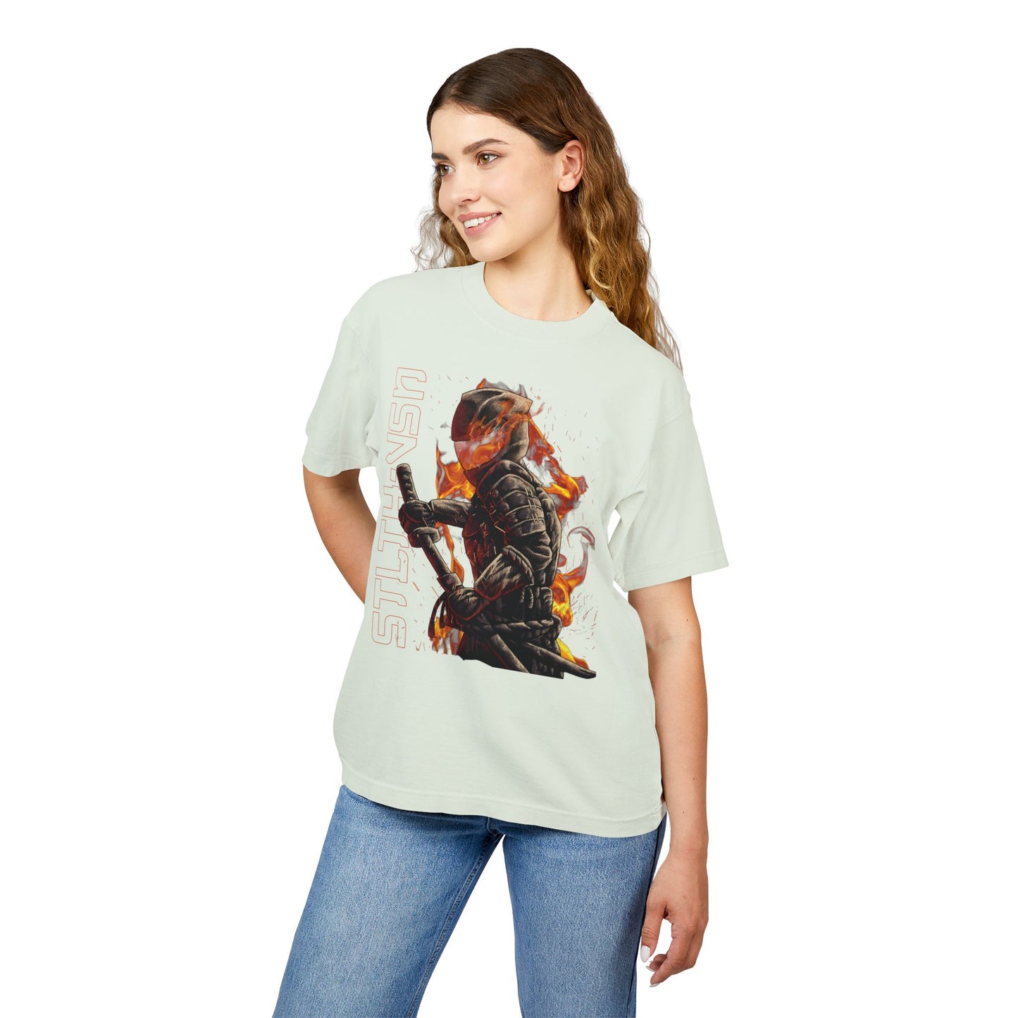 Unisex Urban Heavy Tee with Epic Warrior Design