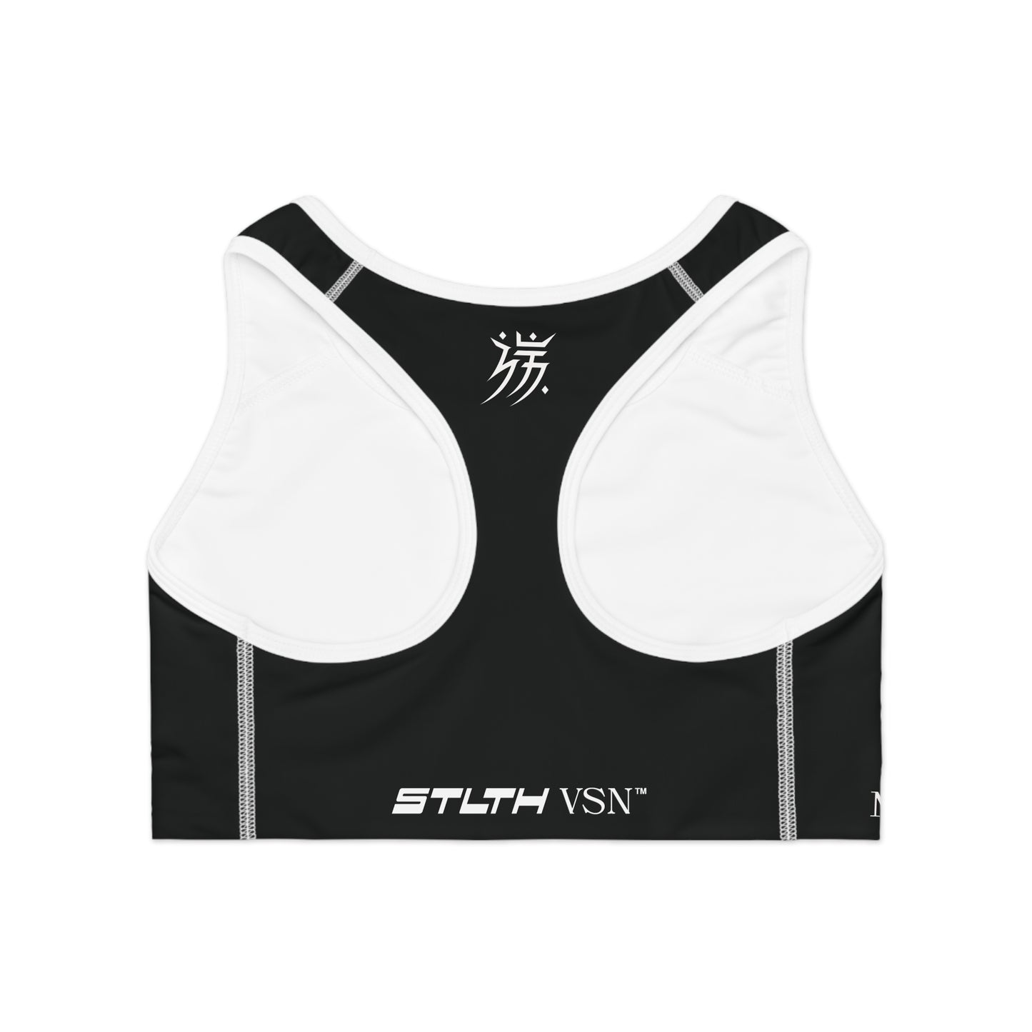 Stylish Black Sports Bra with Unique Design - Perfect for Workout and Daily Wear