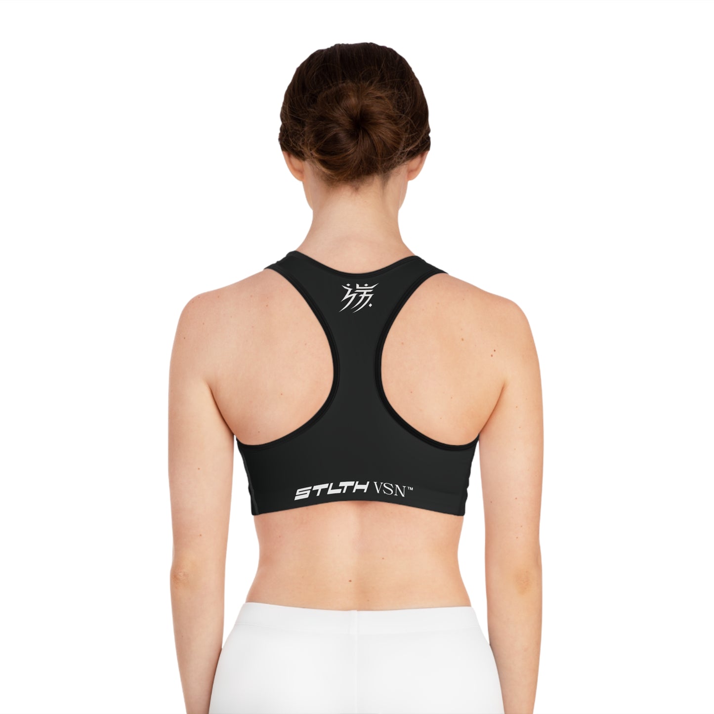 Stylish Black Sports Bra with Unique Design - Perfect for Workout and Daily Wear