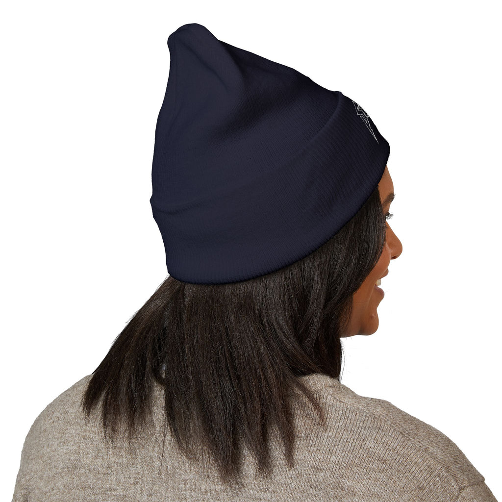 002 Embroidered Cuffed Beanie