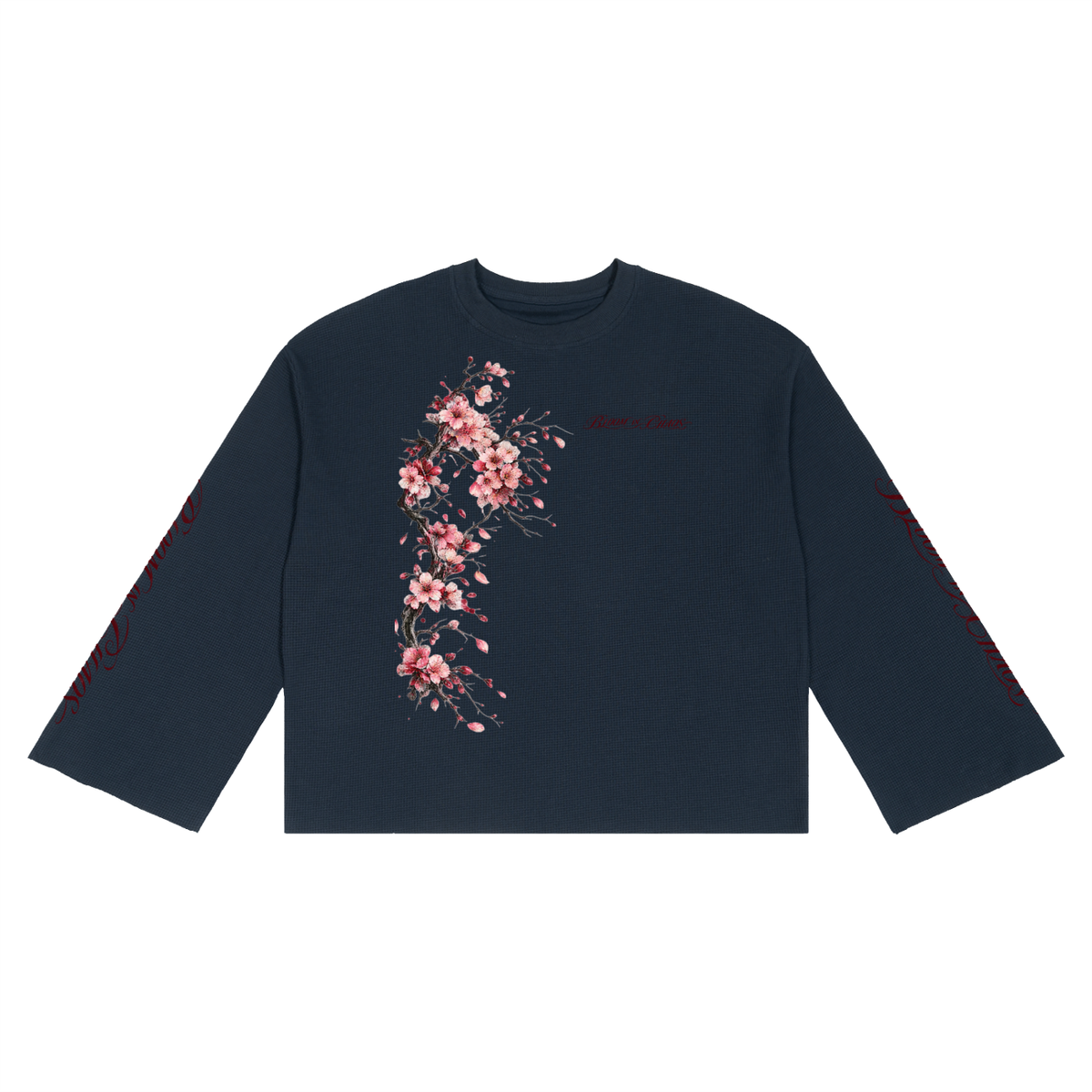 Blossom Waffle Raw Edge T-Shirt