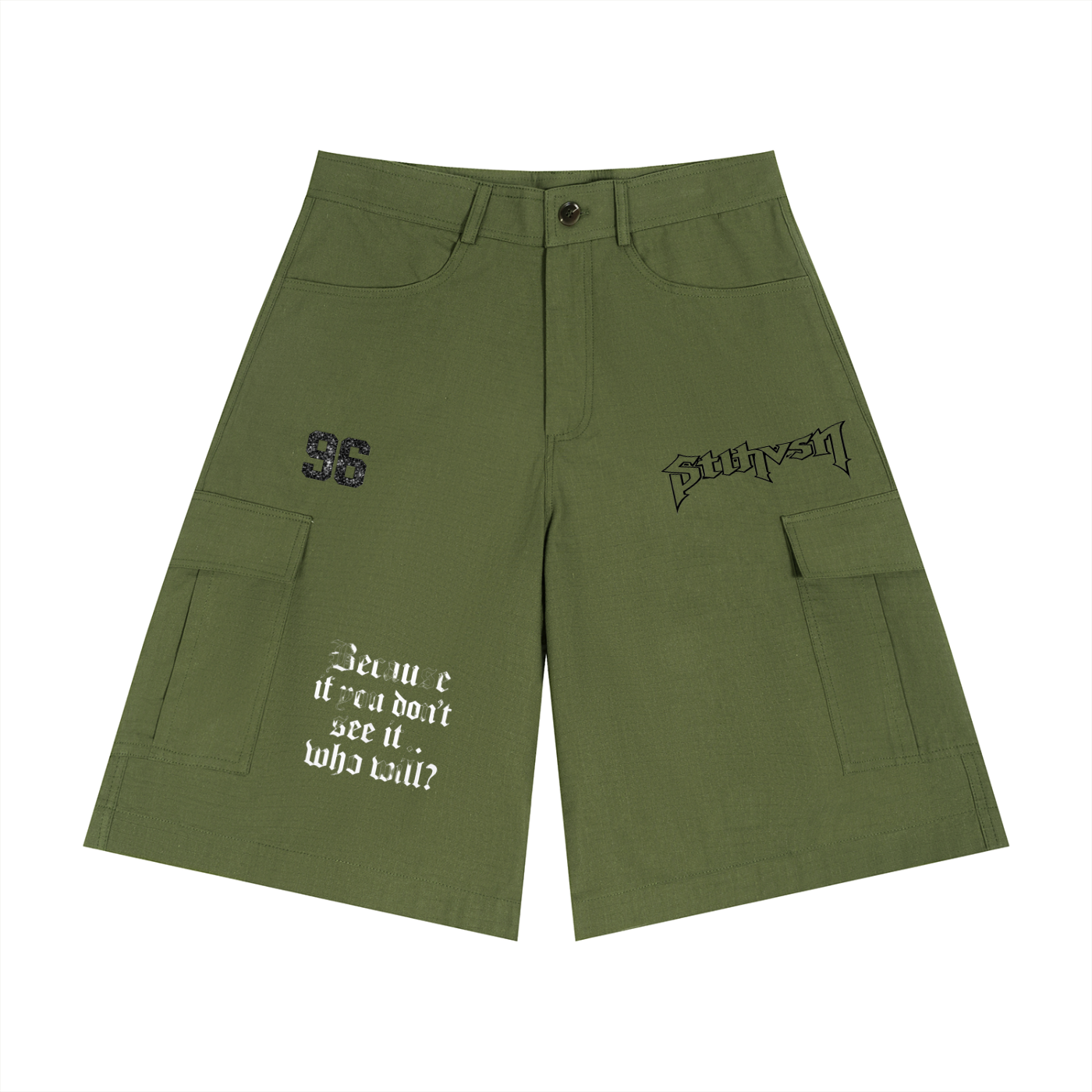 Unisex Woven Cargo Shorts