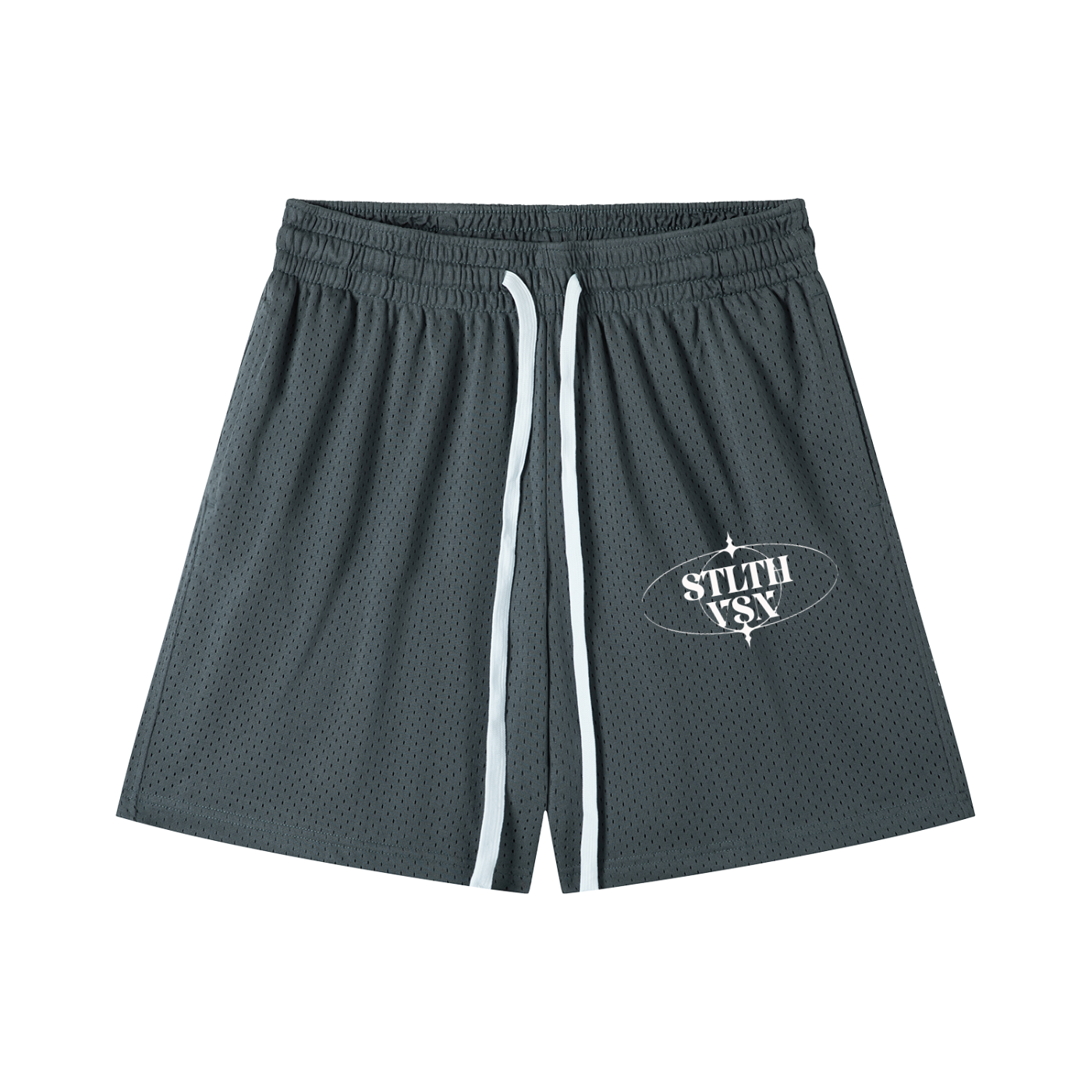Mesh Drawstring Shorts