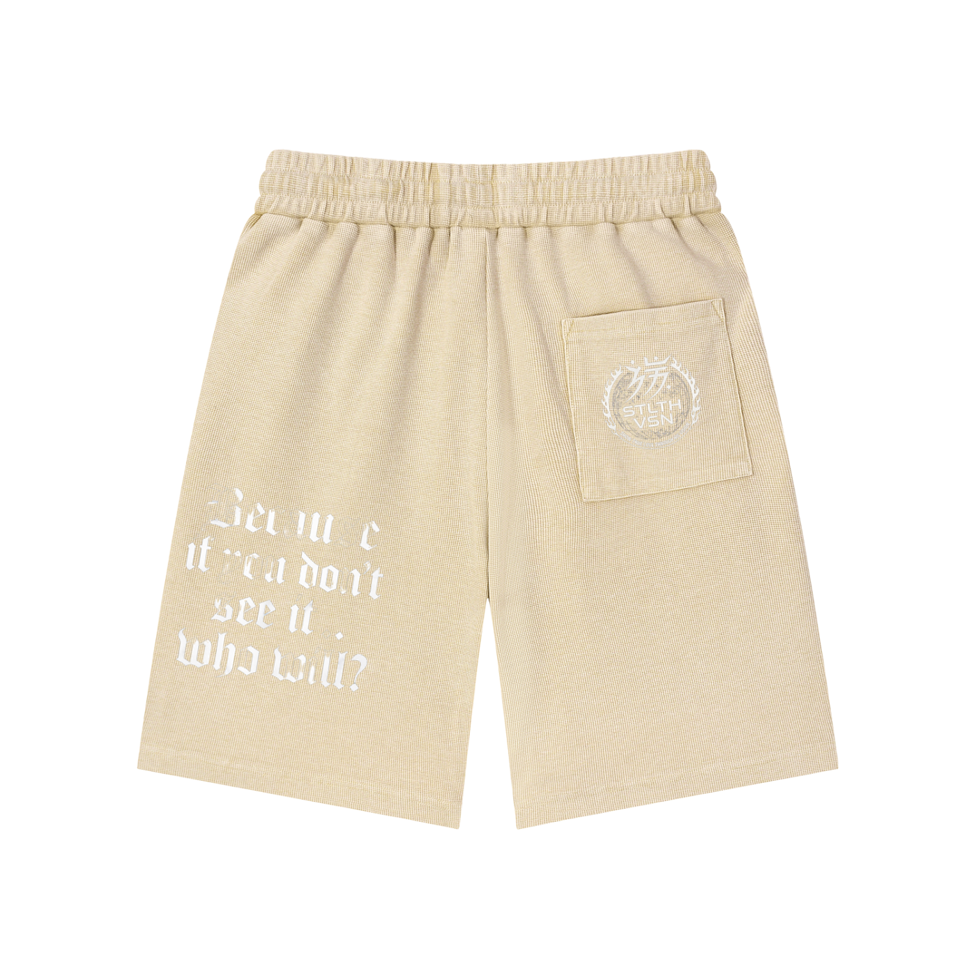 Mineral Wash Waffle Knit Shorts