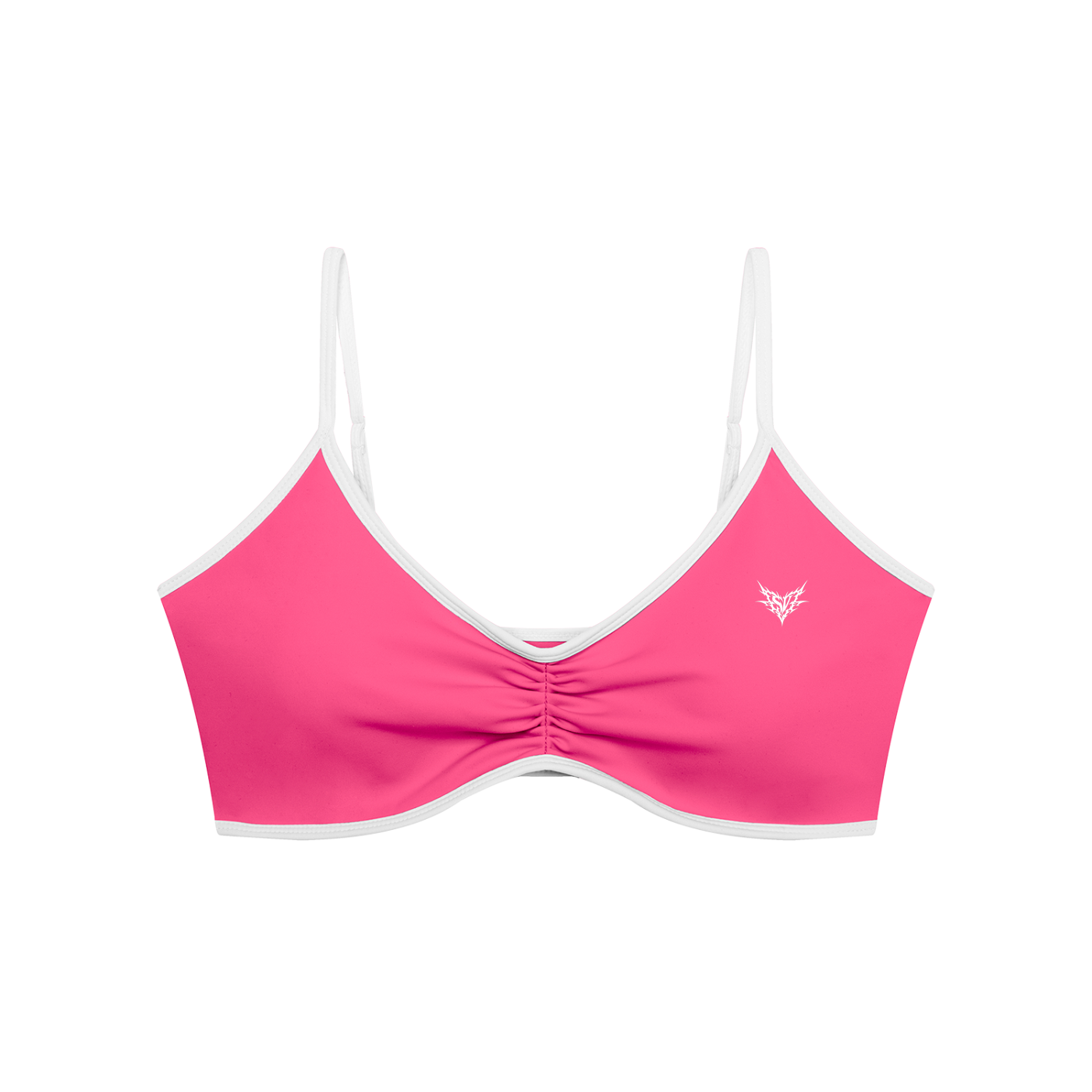001 Women's Color Block Ruched V-Neck Sports Bra