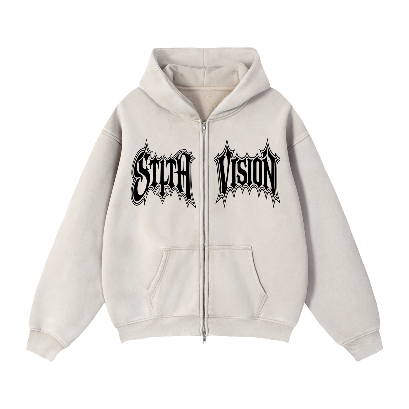 Zip-Through Stlth Jesus Hoodie