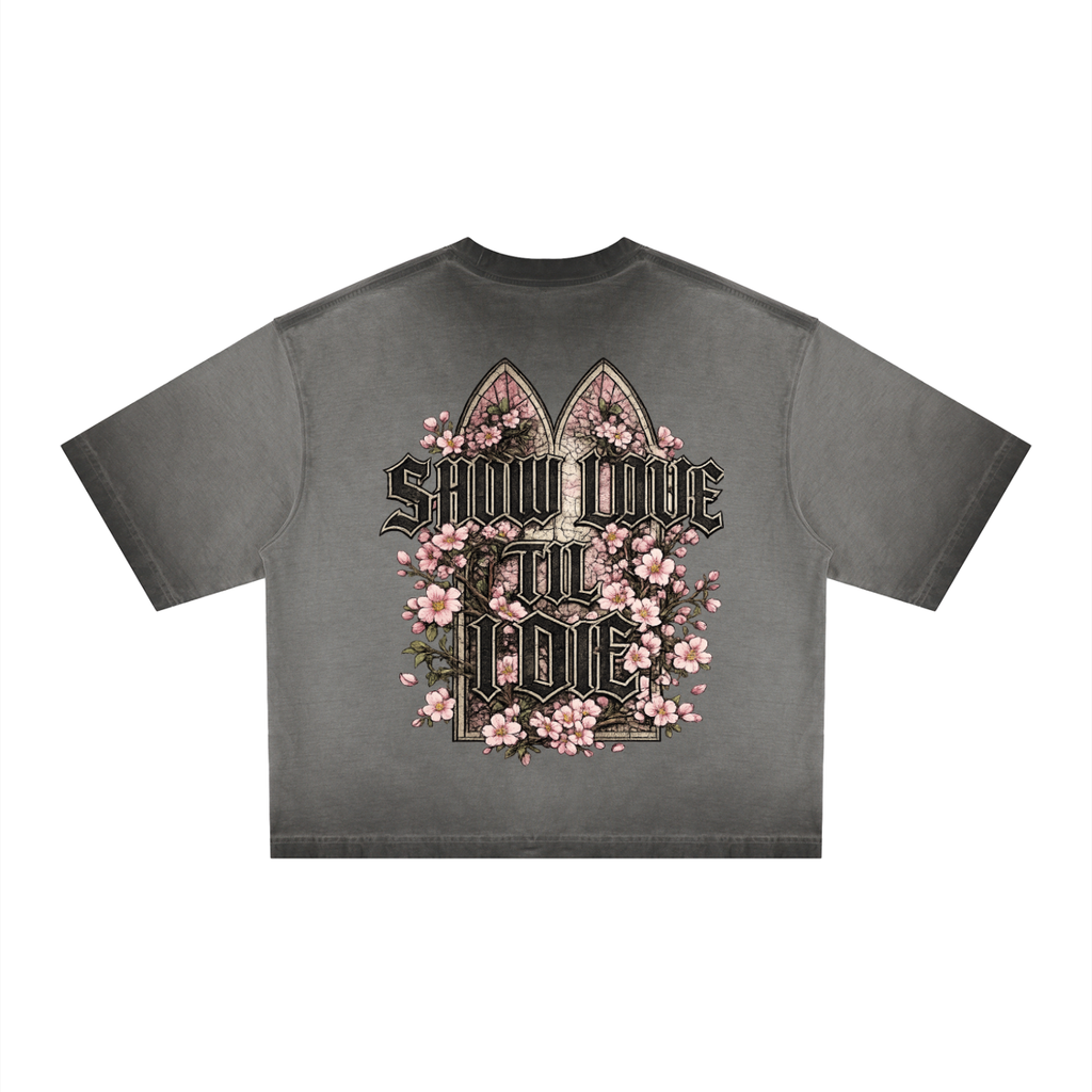 SHOW LOVE Dyed Boxy T-Shirt