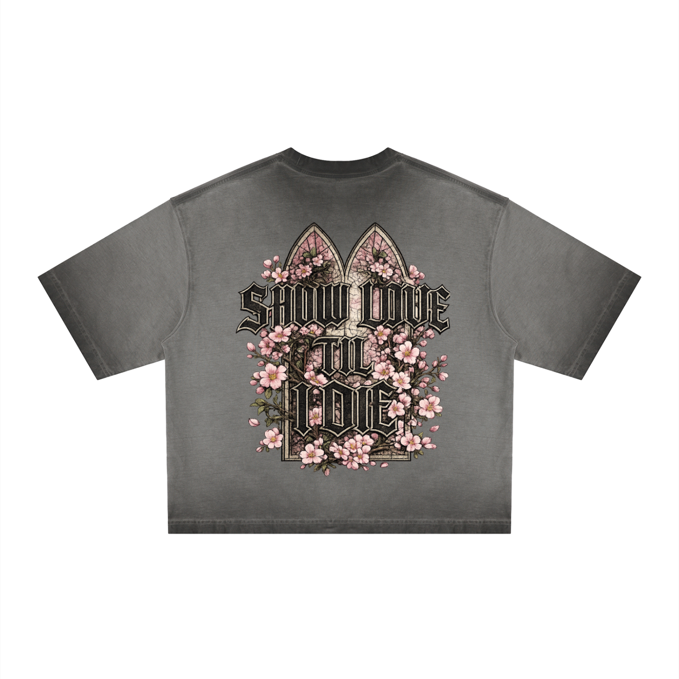 SHOW LOVE Dyed Boxy T-Shirt