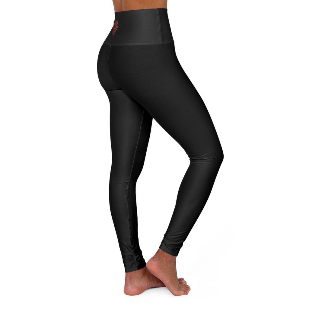 "Rose from Concrete" High Waisted Yoga Leggings