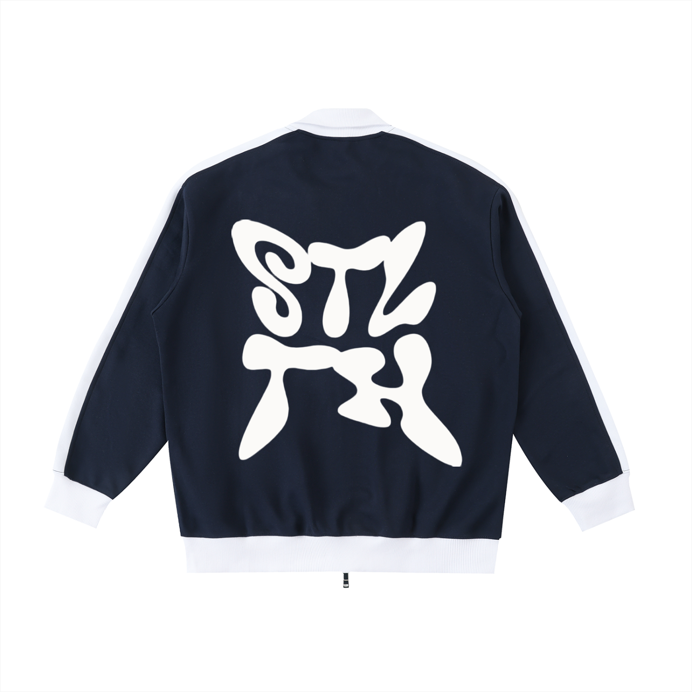 Contrast Trim Stand Collar Jacket