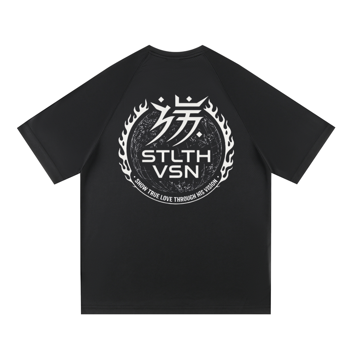 Raglan Sleeve Mesh T-Shirt