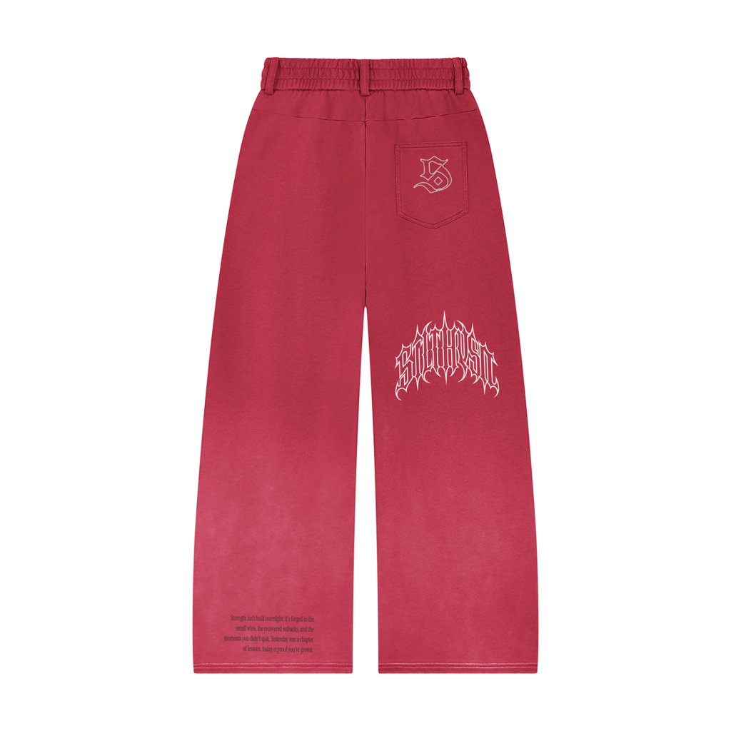 Tranquil  Sunfade Paneled Barrel Leg Sweatpants